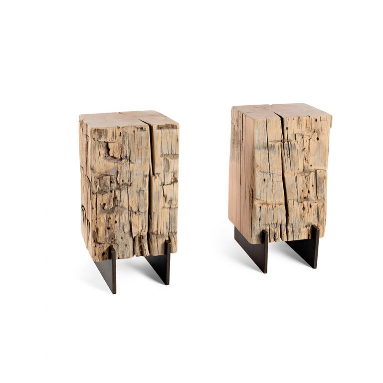 Vertical Beam Side Table